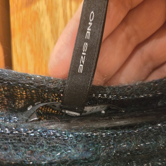 NWOT Sarah Pacini Green & Brown Long loose-fit Merino & Mohair sweater One Size - Picture 5 of 12